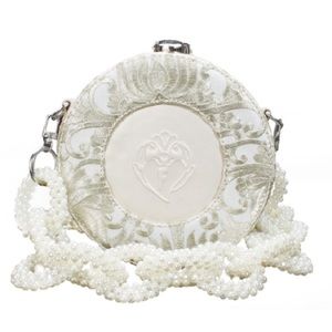 NWT John Fluevog Off-White Laura Leather Round Bag